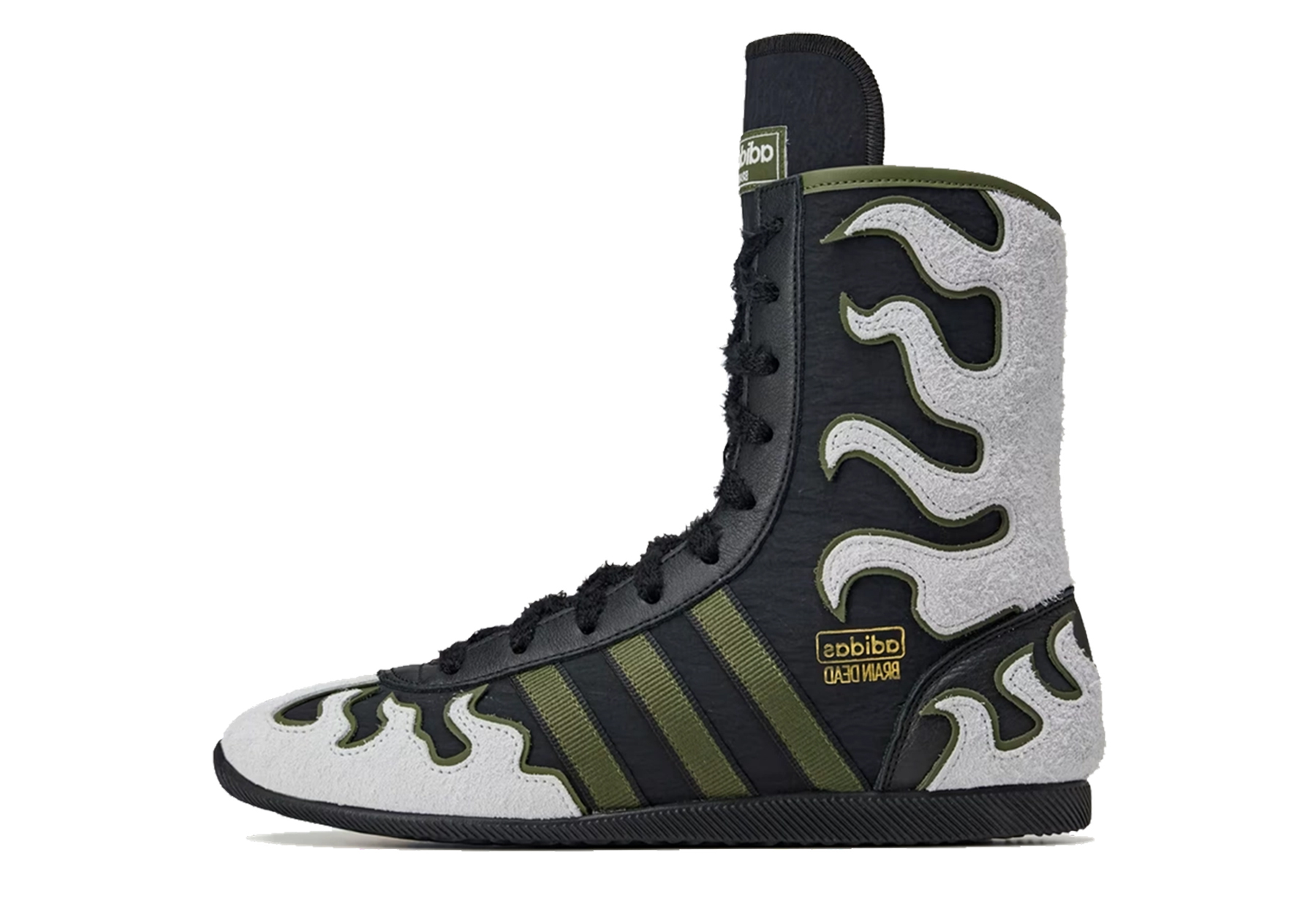Adidas x Brain Dead Japan Hi 'Core Black' (2025) Core Black/Crystal White/Gold Metallic sneaker – authenticated on KLEKT