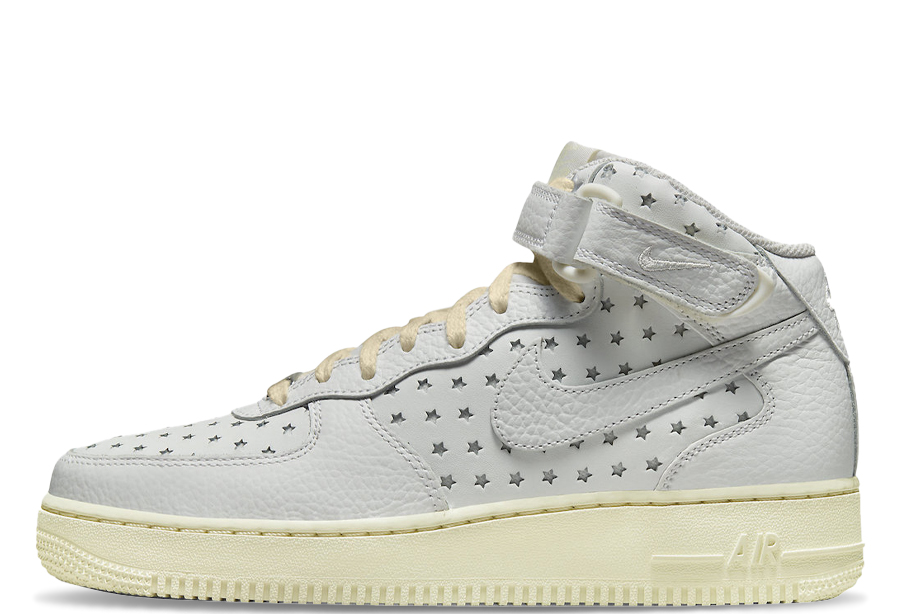 Nike Air Force 1 Mid Star Cut-Out White (2022) Summit White-Coconut Milk. sneaker – authenticated on KLEKT
