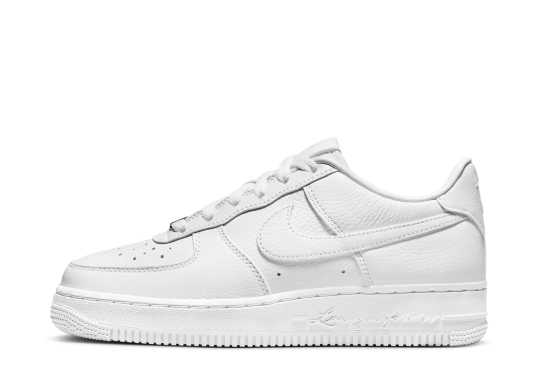 Nike x NOCTA Air Force 1 Low 'Love You Forever' (GS) (2023) White/White/White sneaker – authenticated on KLEKT
