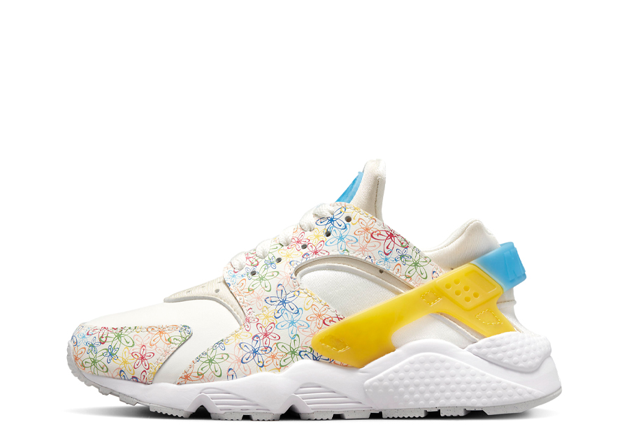 Nike Air Huarache Floral Multi (2022) Sail/Vivid Sulphur/Game Royal/University Blue sneaker – authenticated on KLEKT