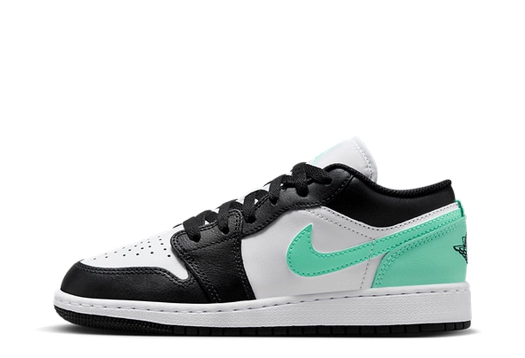 Air Jordan 1 Low GS 'Green Glow' (2024) White/Black/Green Glow sneaker – authenticated on KLEKT
