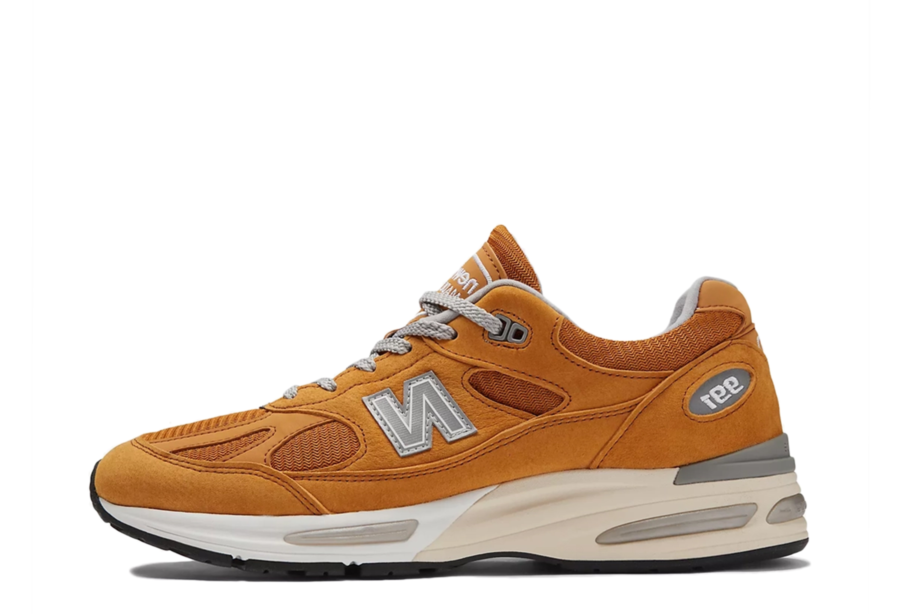 New Balance 991v2 'Pumpkin' - Made in UK (2024) Yellow/Silver/Alloy sneaker – authenticated on KLEKT
