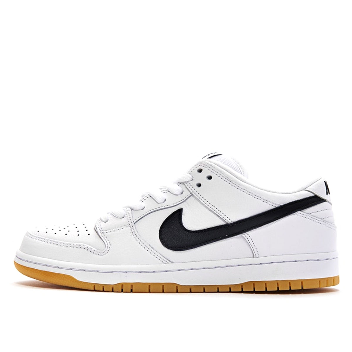 Nike SB Dunk Low Orange Label White Black (2019) WHITE/BLACK-WHITE-GUM LIGHT BROWN-SAFETY ORANGE sneaker – authenticated on KLEKT