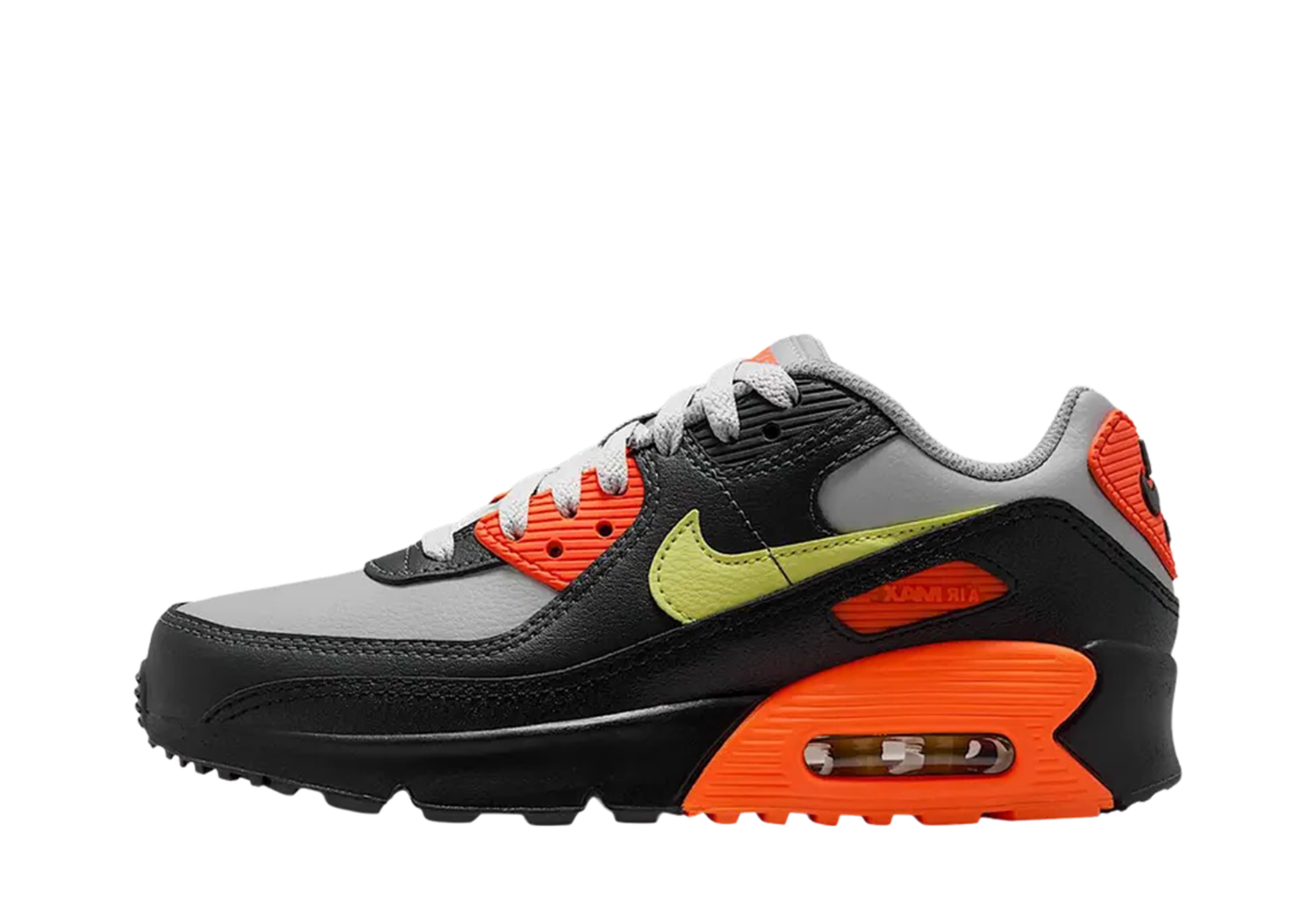 Nike Air Max 90 LTR GS 'Light Smoke Grey/Hyper Crimson/Black/Limelight' (2026) Light Smoke Grey/Hyper Crimson/Black/Limelight sneaker – authenticated on KLEKT