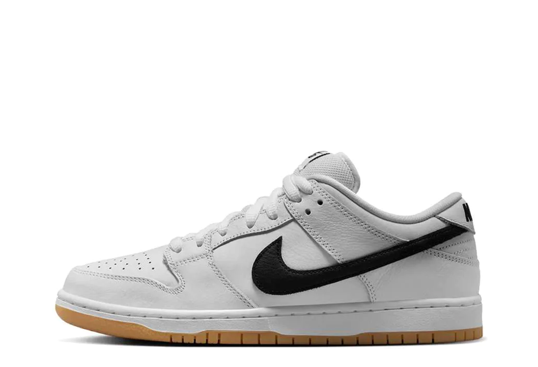 Nike SB Dunk Low Pro ISO 'White Gum' (2023) WHITE/BLACK/WHITE/GUM LIGHT BROWN sneaker – authenticated on KLEKT