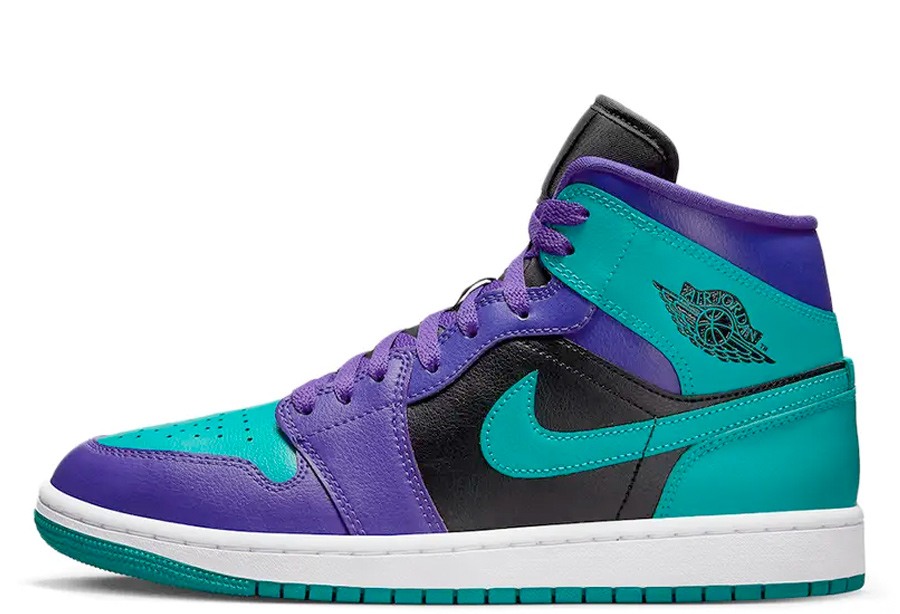 Air Jordan 1 Mid WMNS Black Grape (2022) Black/Grape sneaker – authenticated on KLEKT
