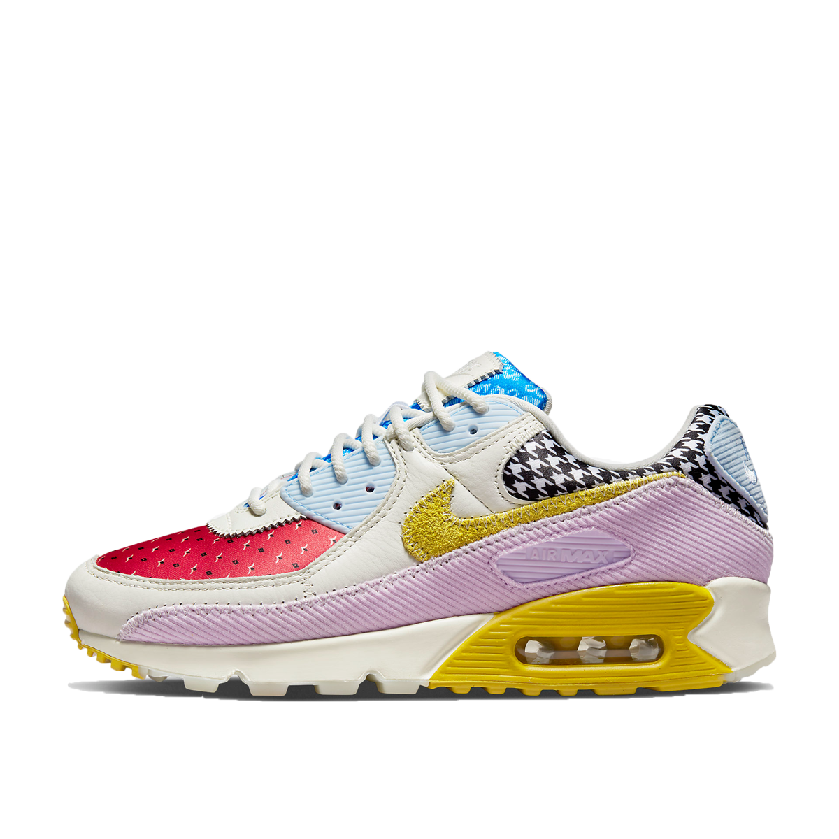 Nike Air Max 90 WMNS Patchwork (2021) WHITE/LAVENDER/YELLOW-MULTI sneaker – authenticated on KLEKT