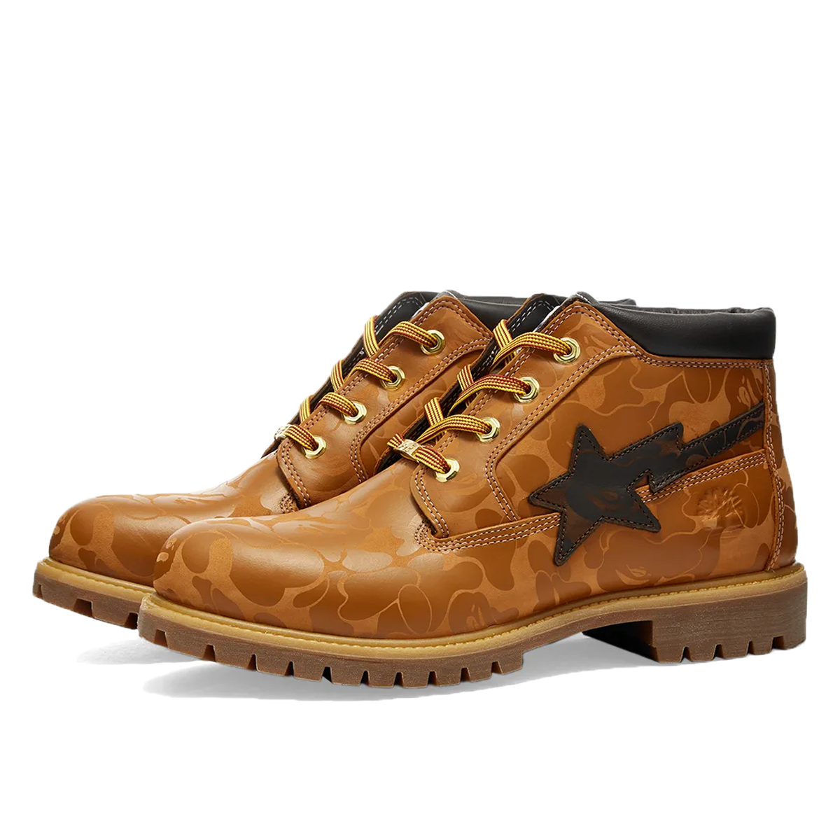 Timberland x BAPE Premium Chukka Boot Wheat Chocolate (2021) photo 1