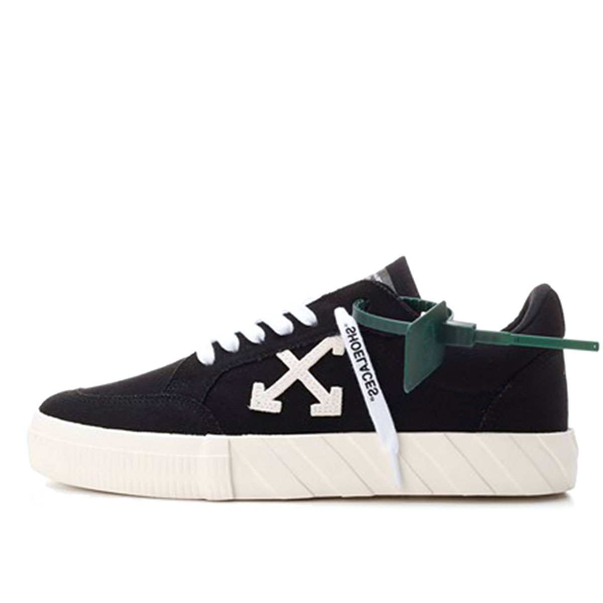 Off White Vulc Low Top Black White White (2022) sneaker – authenticated on KLEKT
