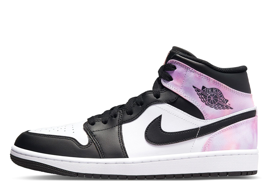 Air Jordan 1 Mid Tie Dye SE 'Zen Master' (2022)  BLACK/BLEACHED CORAL-WHITE sneaker – authenticated on KLEKT