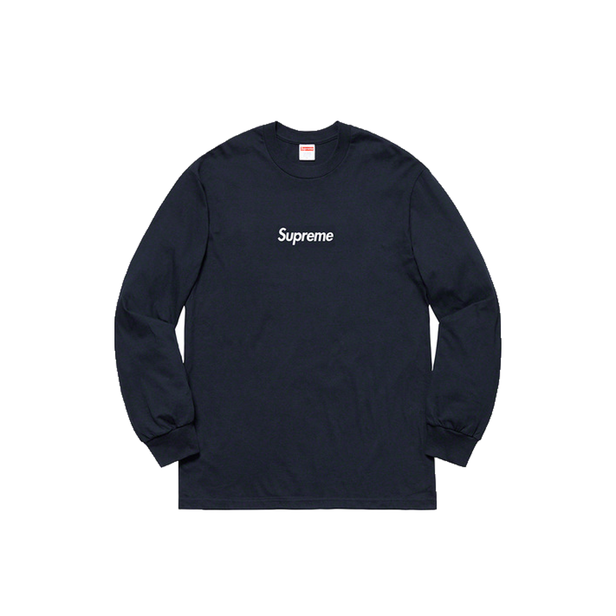 Supreme Box Logo L/S Tee Navy (FW20) sneaker – authenticated on KLEKT