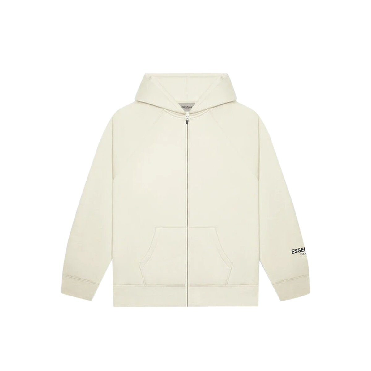 Fear Of God ESSENTIALS 3D Silicon Applique Full Zip Up Hoodie Buttercream (SS20) BUTTERCREAM sneaker – authenticated on KLEKT