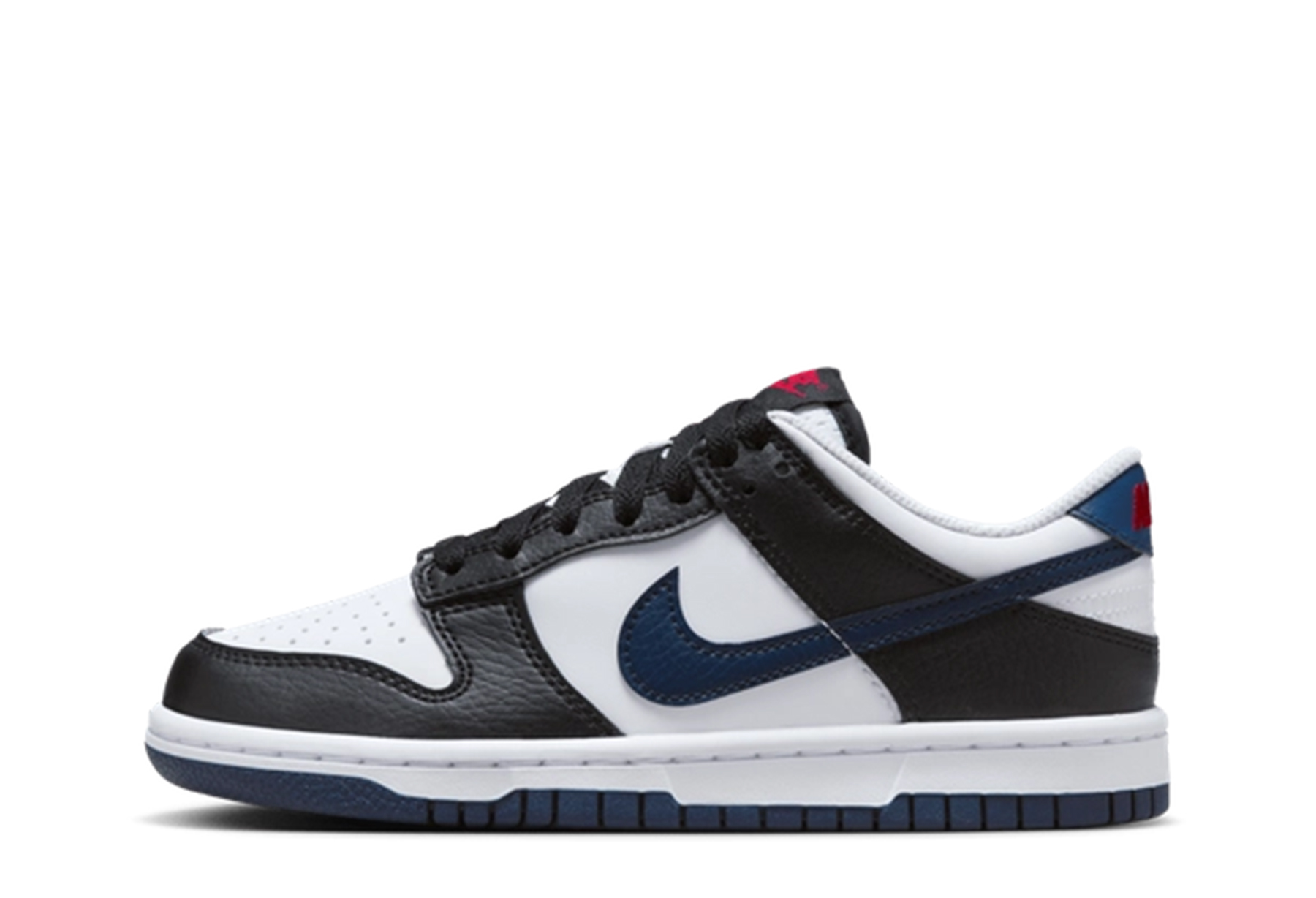 Nike Dunk Low GS 'Team USA' (2024) Black/Wit/University Red/Midnight Navy sneaker – authenticated on KLEKT