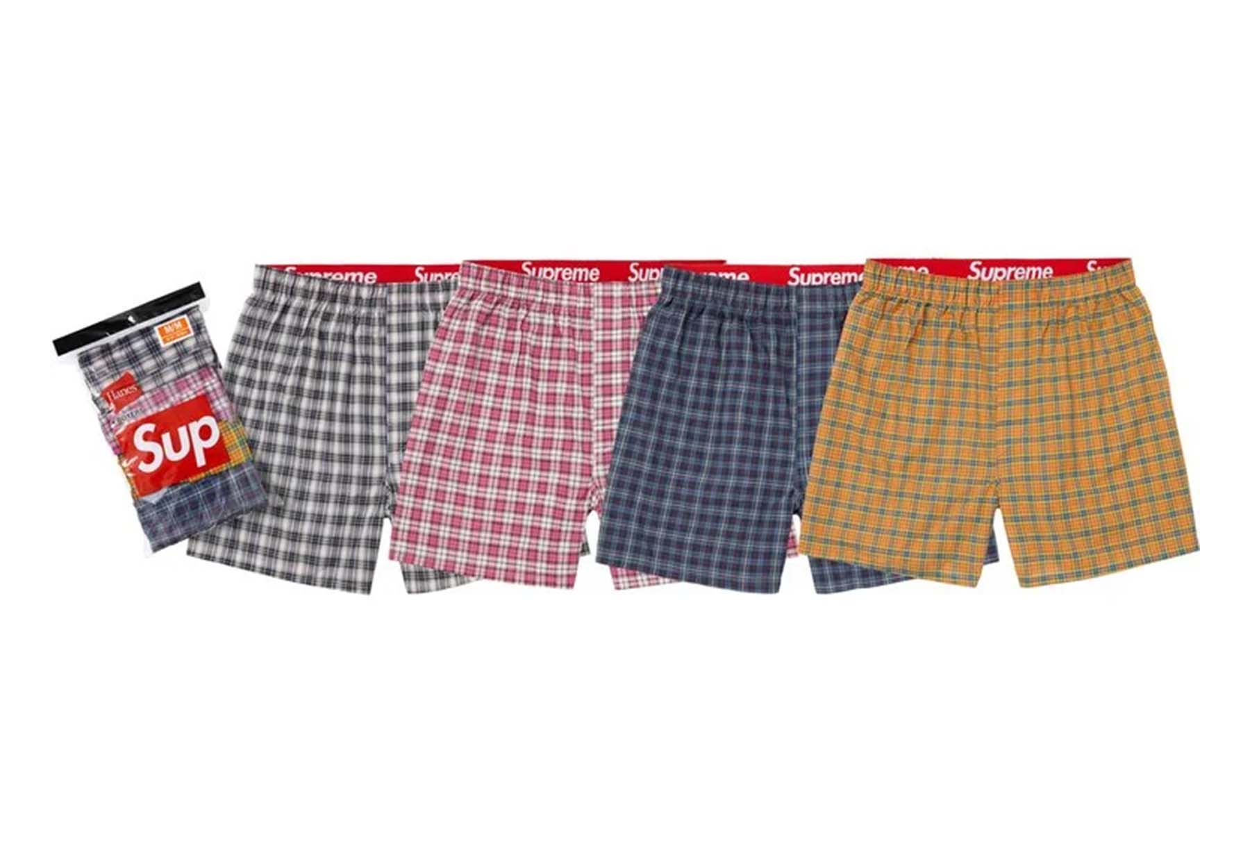 Supreme x Hanes® Plaid Boxers - 4 Pack (FW26) BLACK sneaker – authenticated on KLEKT