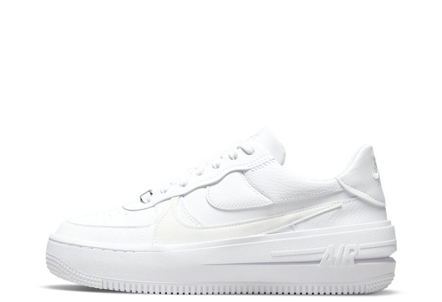 Nike Air Force 1 WMNS PLT.AF.ORM Triple White (2022) white/white/white sneaker – authenticated on KLEKT