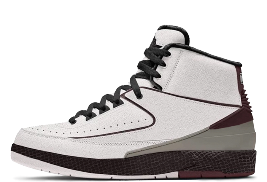 Air Jordan 2 x A Ma Maniere 'Sail Burgundy' Sail/Burgundy sneaker – authenticated on KLEKT