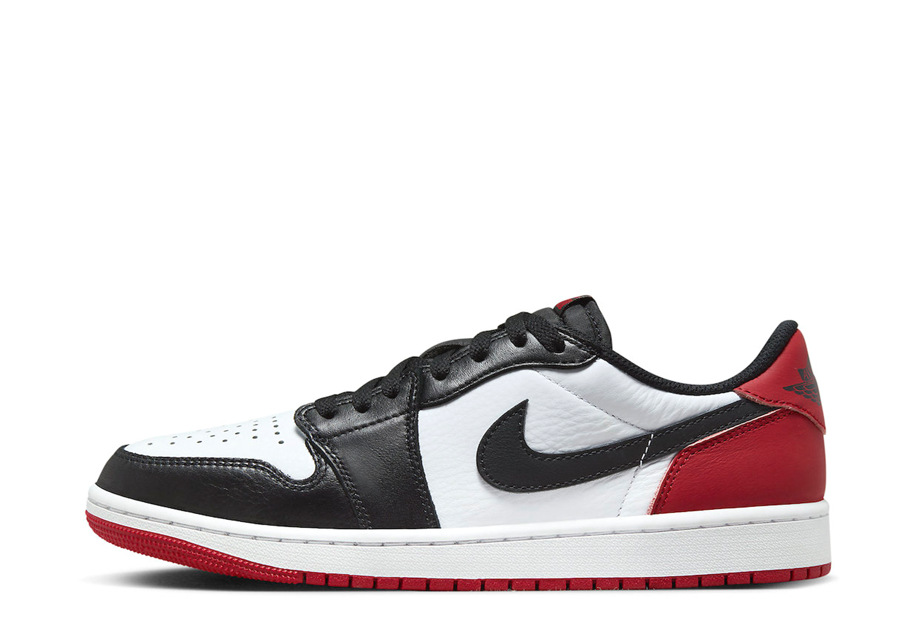 Air Jordan 1 Retro Low OG 'Black Toe' (2023) BLACK/WHITE/RED sneaker – authenticated on KLEKT