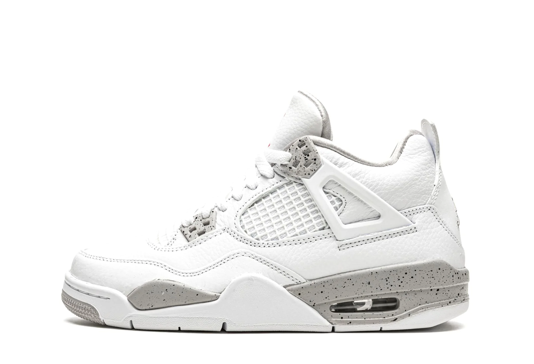Air Jordan 4 Retro GS 'Tech White' (2021) WHITE/TECH GREY/BLACK/FIRE RED sneaker – authenticated on KLEKT