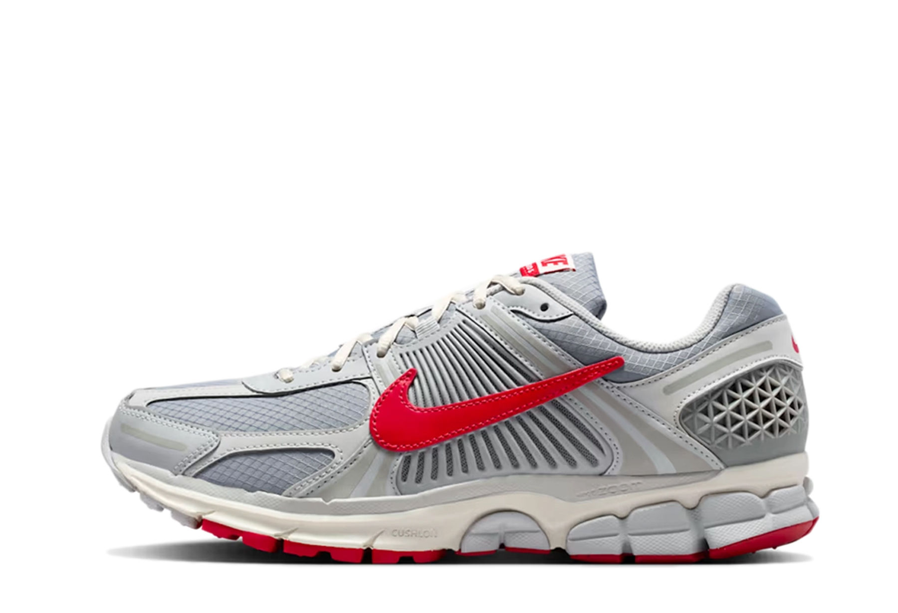 Nike Zoom Vomero 5 SE 'Grey Fog & University Red' (2025) Grey Fog/Particle Grey/Phantom/University Red sneaker – authenticated on KLEKT