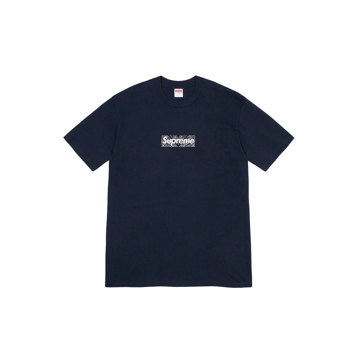 Supreme Bandana Box Logo T-Shirt Tee Navy (FW19) sneaker – authenticated on KLEKT