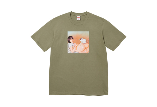 Supreme Mouse Tee 'Light Olive' (SS25) – authenticated on KLEKT