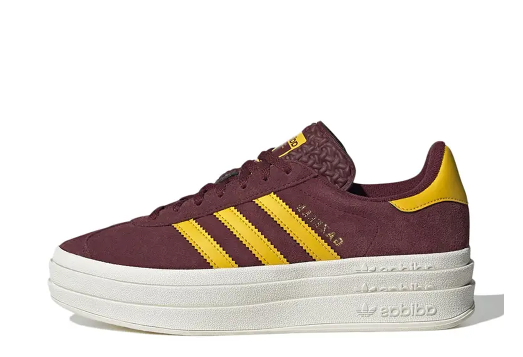 Adidas Gazelle Bold Shadow Red Gold (2023) Shadow Red/Gold sneaker – authenticated on KLEKT