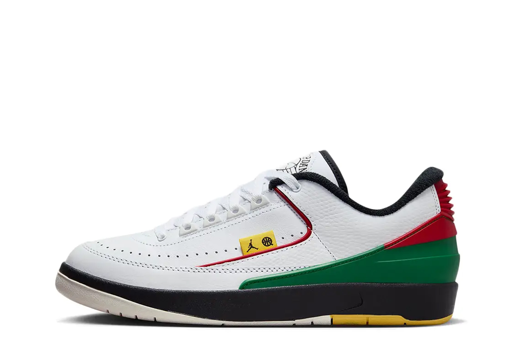 Air Jordan 2 Low Quai 54 (2023) WHITE/RED/GREEN sneaker – authenticated on KLEKT