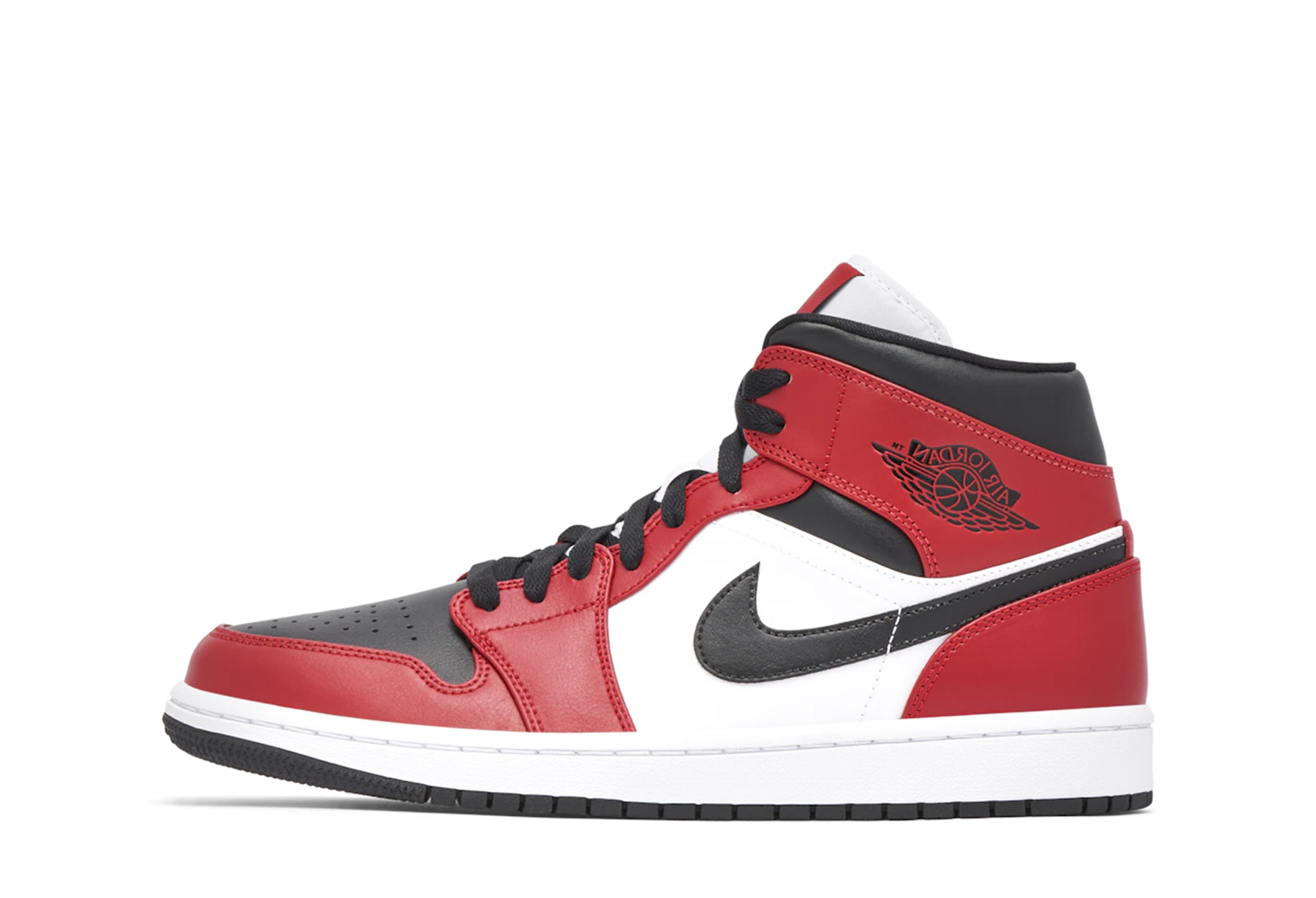 Air Jordan 1 Mid Chicago 'Black Toe' (2020) RED/BLACK sneaker – authenticated on KLEKT