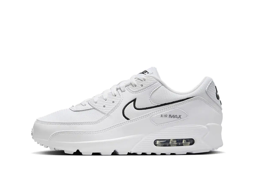 Nike Air Max 90 Outline Swoosh 'White Black' (2024)
