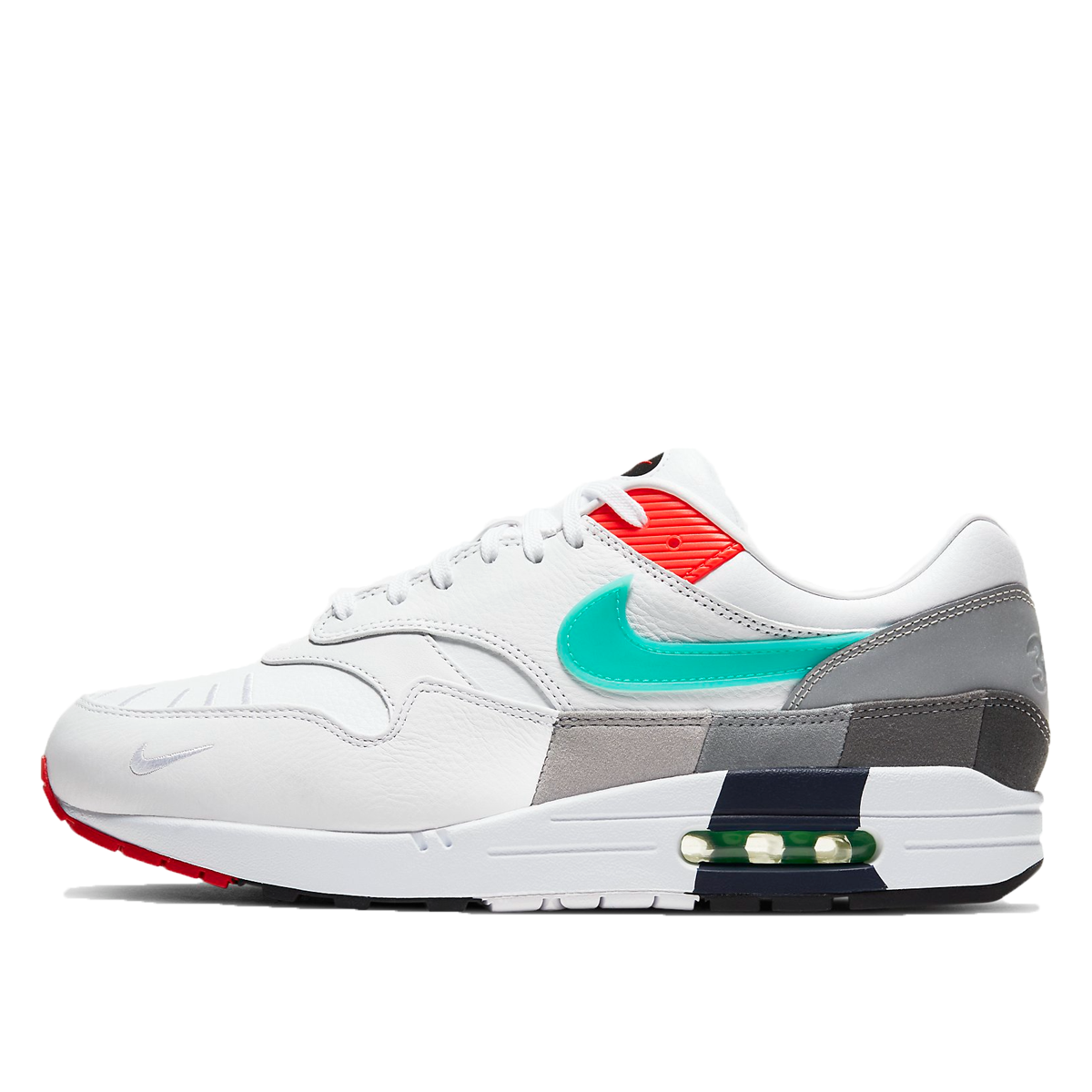 Nike Air Max 1 'EOI' (2021) WHITE/WOLF GREY/UNIVERSITY RED sneaker – authenticated on KLEKT