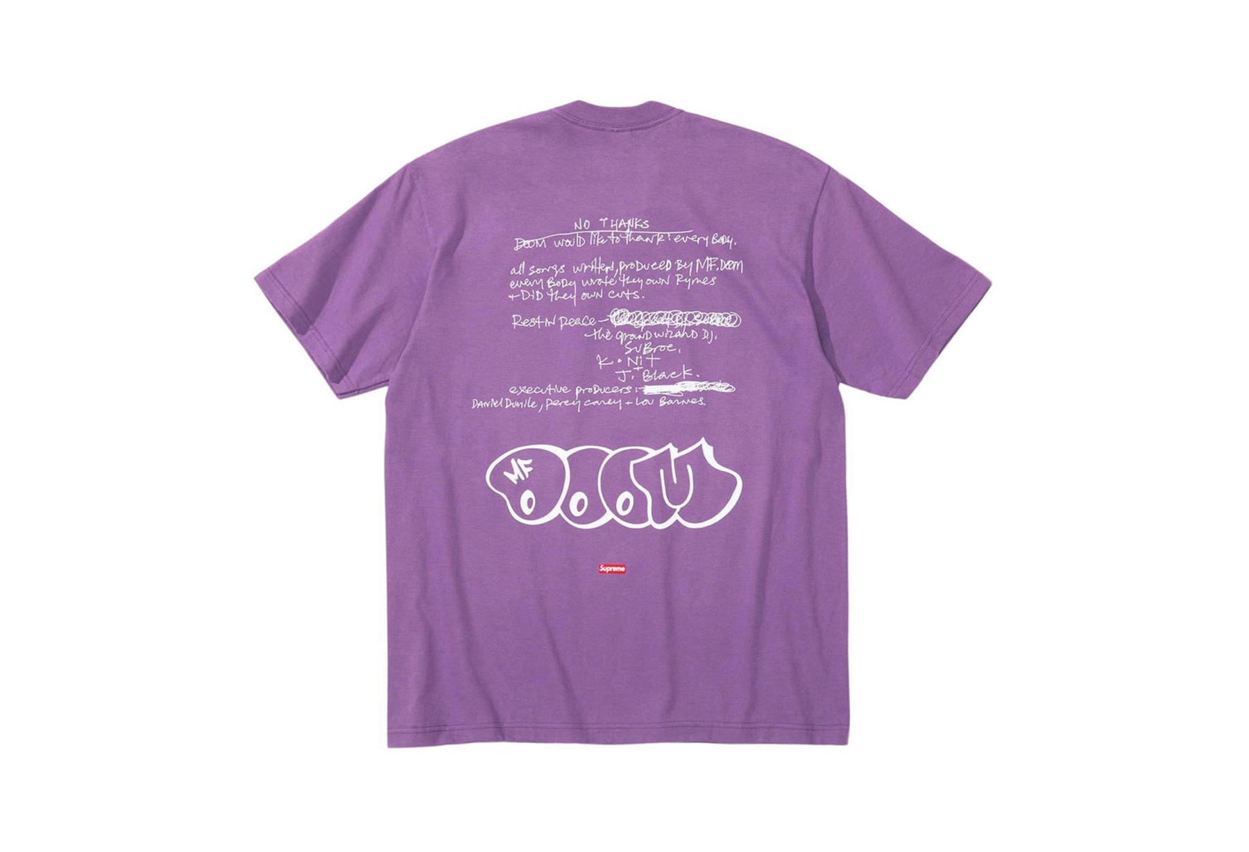 Supreme MF Doom Tee Dusty Purple (FW23) DUSTY PURPLE sneaker – authenticated on KLEKT