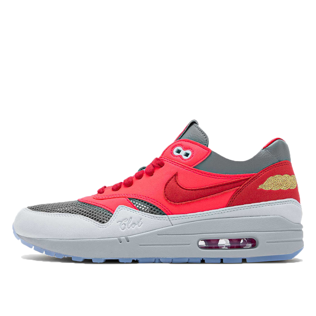 Nike x Clot K.O.D. Air Max 1 Solar Red (2021) SOLAR RED/UNIVERSITY RED-COOL GREY sneaker – authenticated on KLEKT