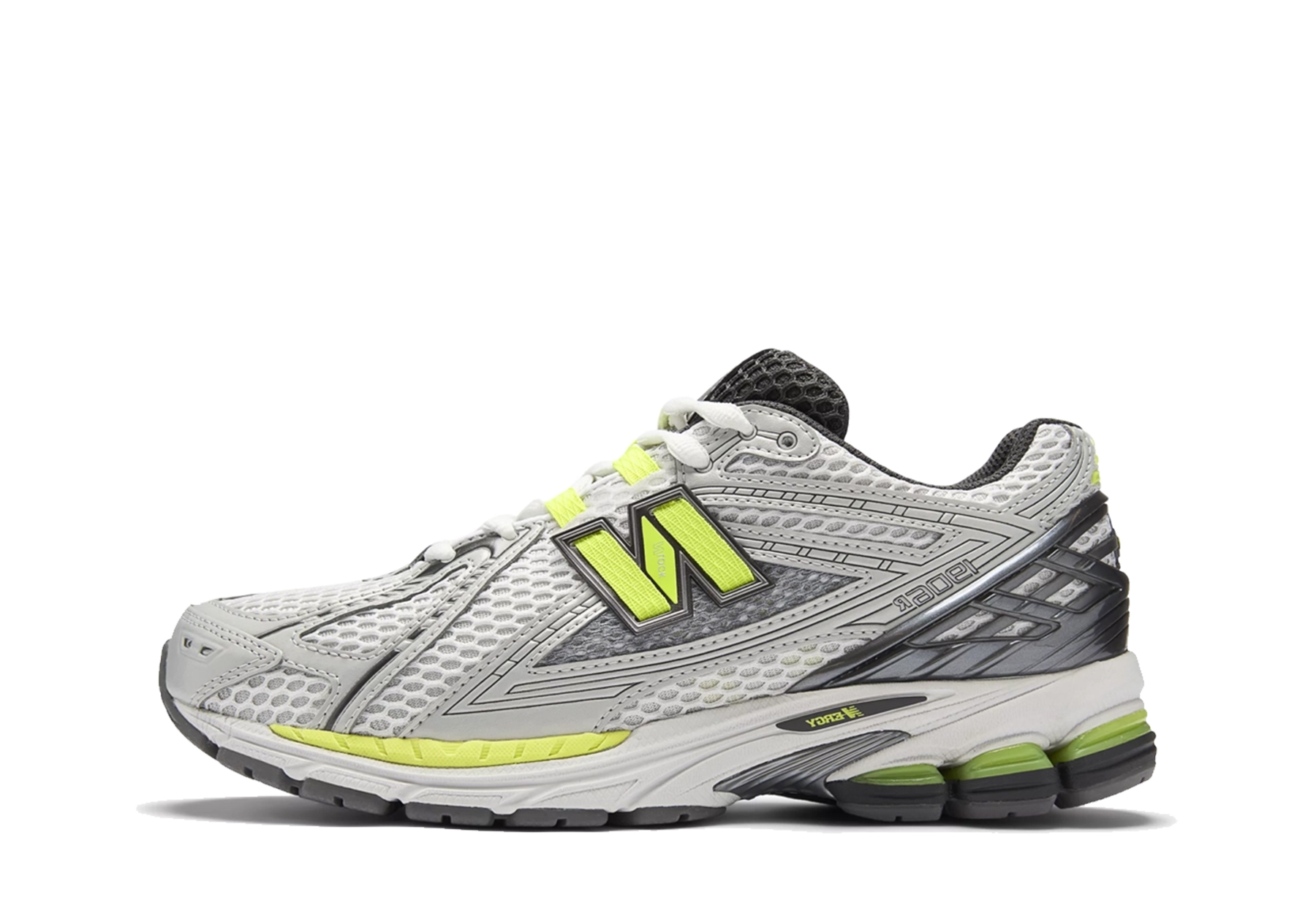 New Balance 1906 'Light Silver Metallic' (2026) Light Silver Metallic/Alkaline Green sneaker – authenticated on KLEKT