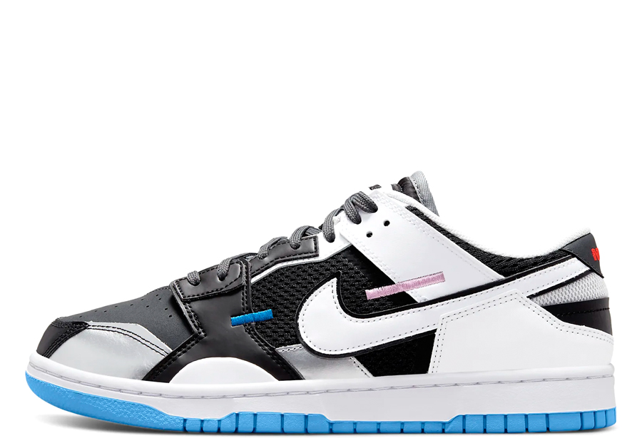 Nike Dunk Scrap Mismatch White Black (2022)  Black/Neutral Grey/University Blue/White sneaker – authenticated on KLEKT
