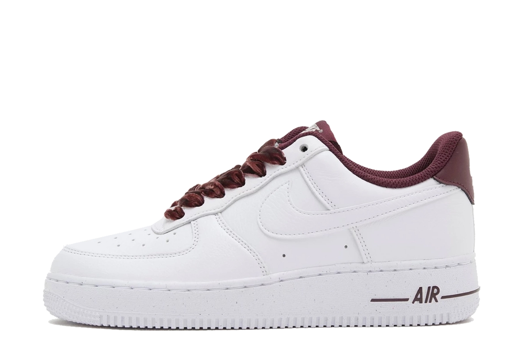 Nike Air Force 1 '07 WMNS 'Burgundy' - Velvet Lace Pack (2025) WHITE sneaker – authenticated on KLEKT