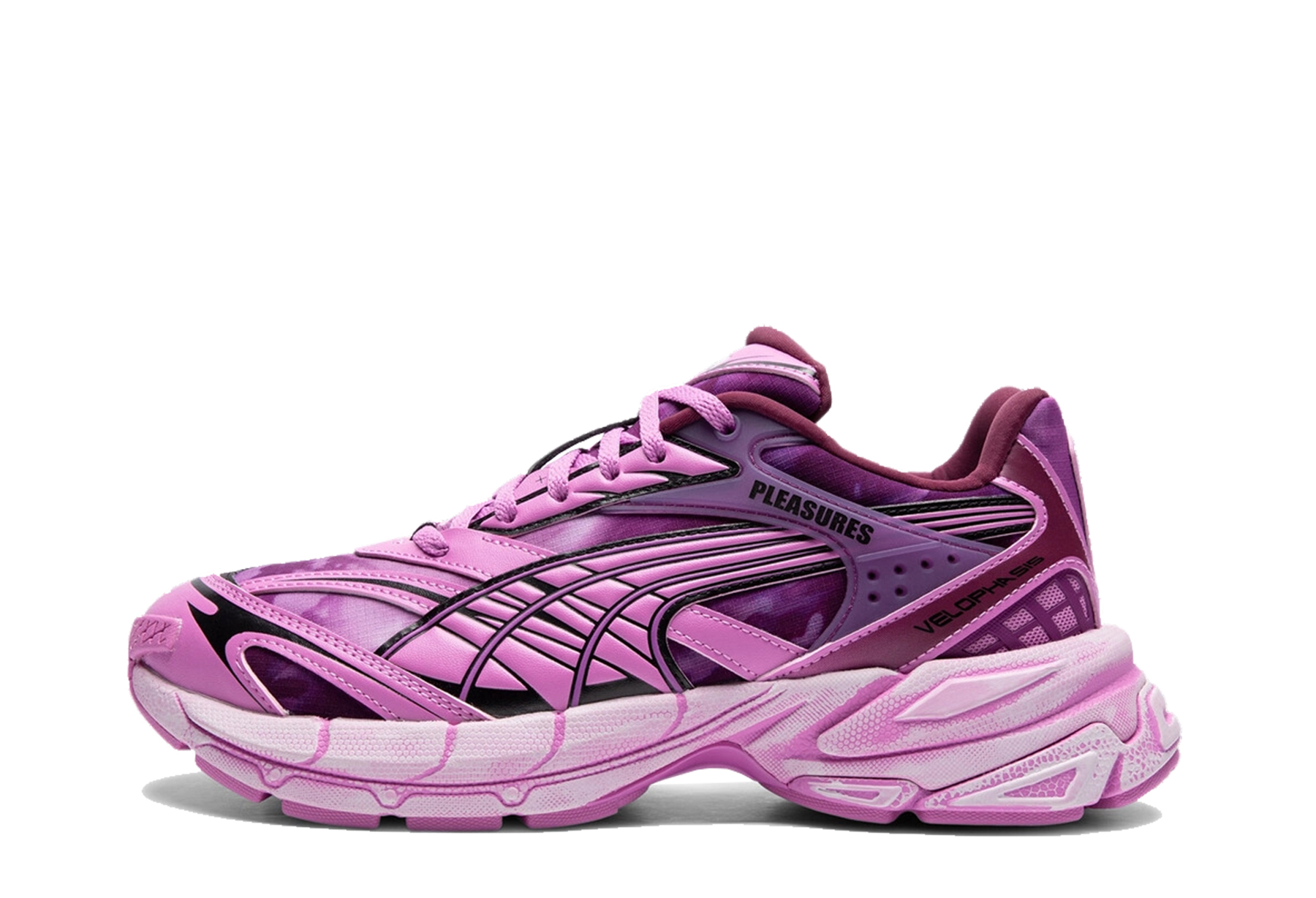 Puma x Pleasures Velophasis Overdyed 'Pink' (2023) Pink/Purple/Light Pink sneaker – authenticated on KLEKT