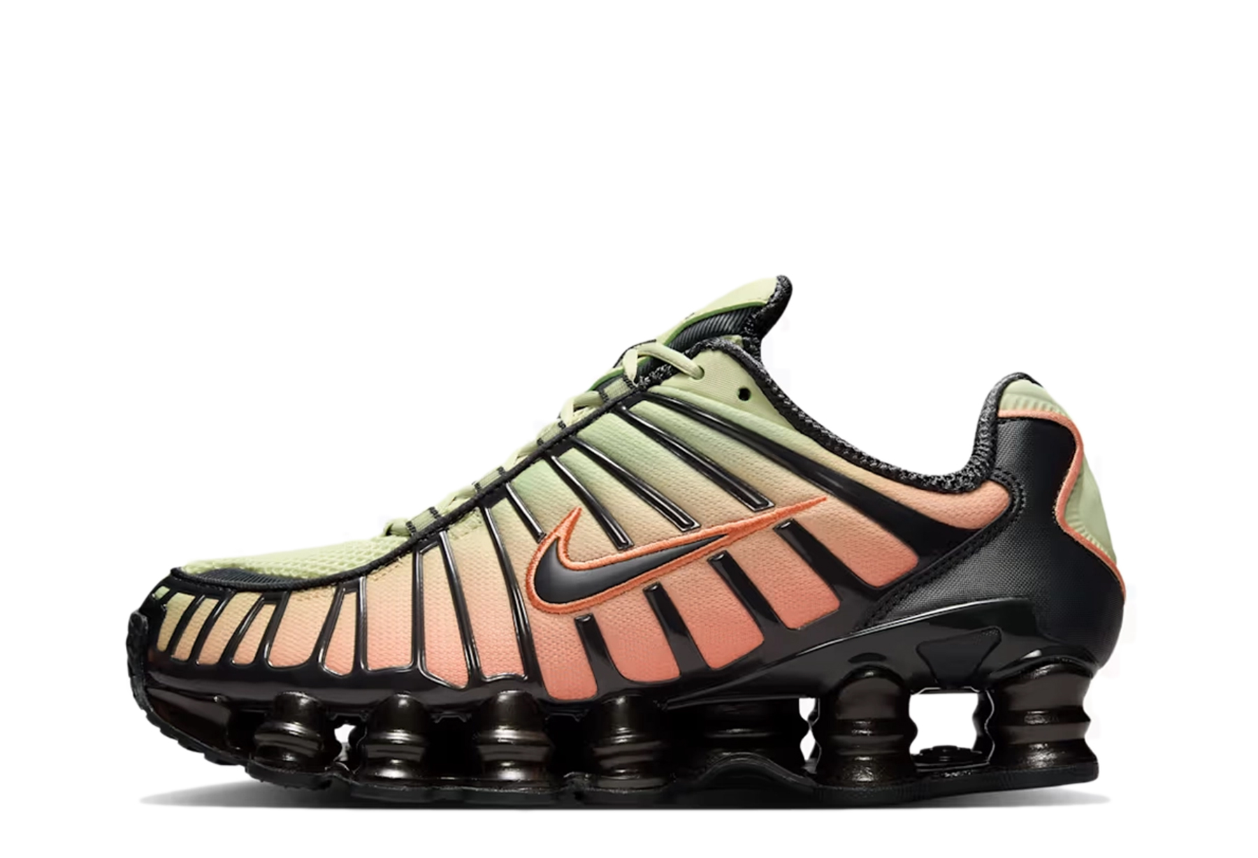 Nike Shox TL Fade 'Olive Aura & Orange Frost' (2026) Off Noir/Olive Aura/Orange Frost sneaker – authenticated on KLEKT
