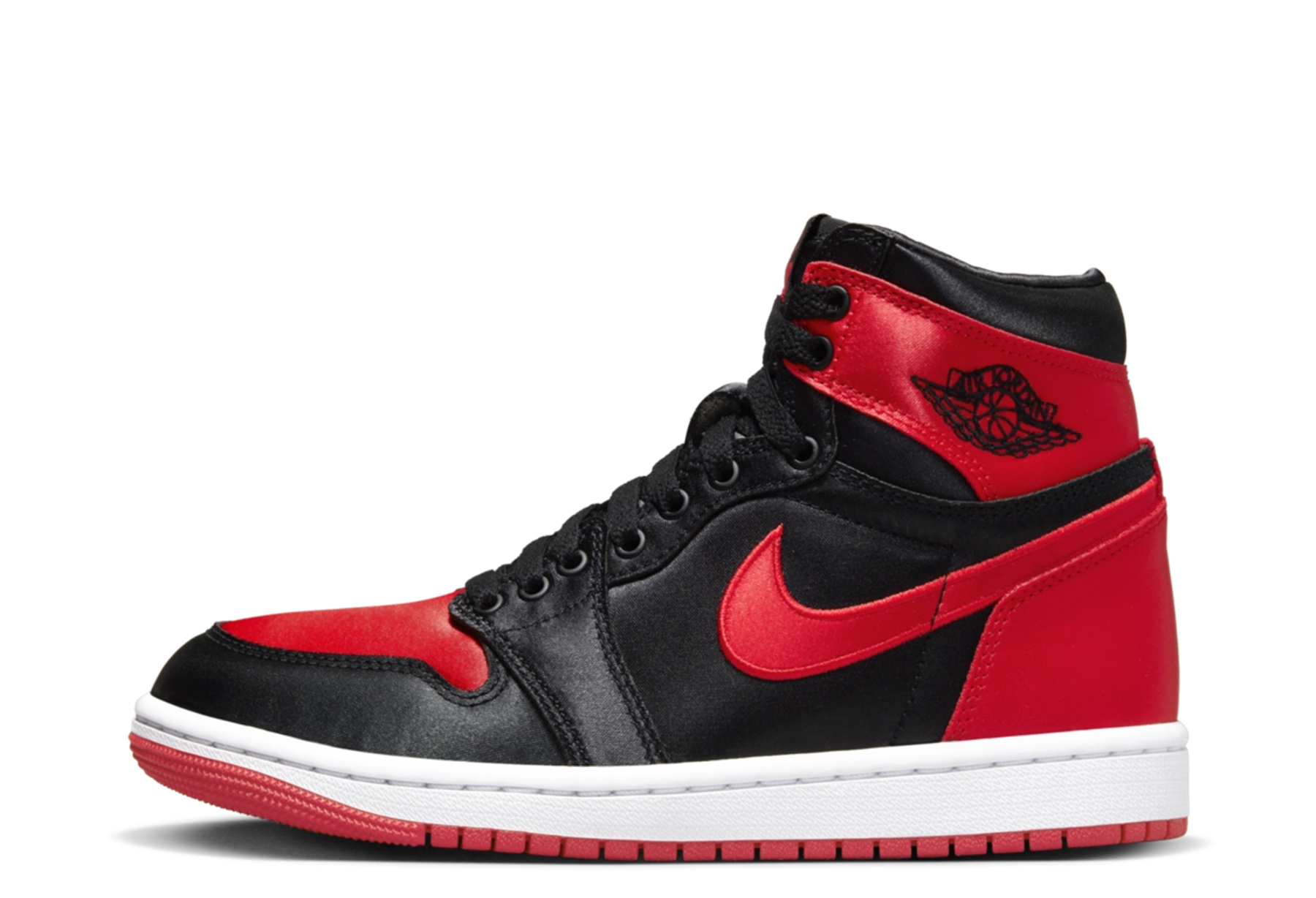 Air Jordan 1 High OG WMNS Satin Bred (2023) RED/BLACK sneaker – authenticated on KLEKT