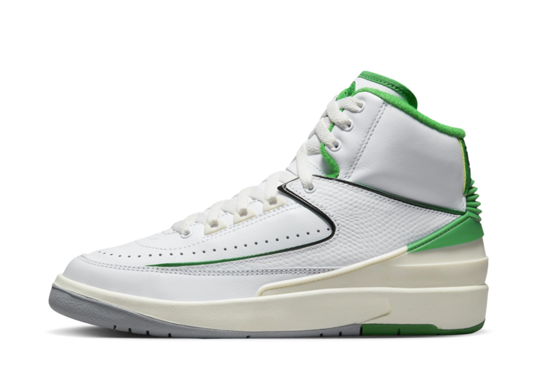 Air Jordan 2 GS 'Lucky Green' (2023) White/Lucky Green/Sail sneaker – authenticated on KLEKT