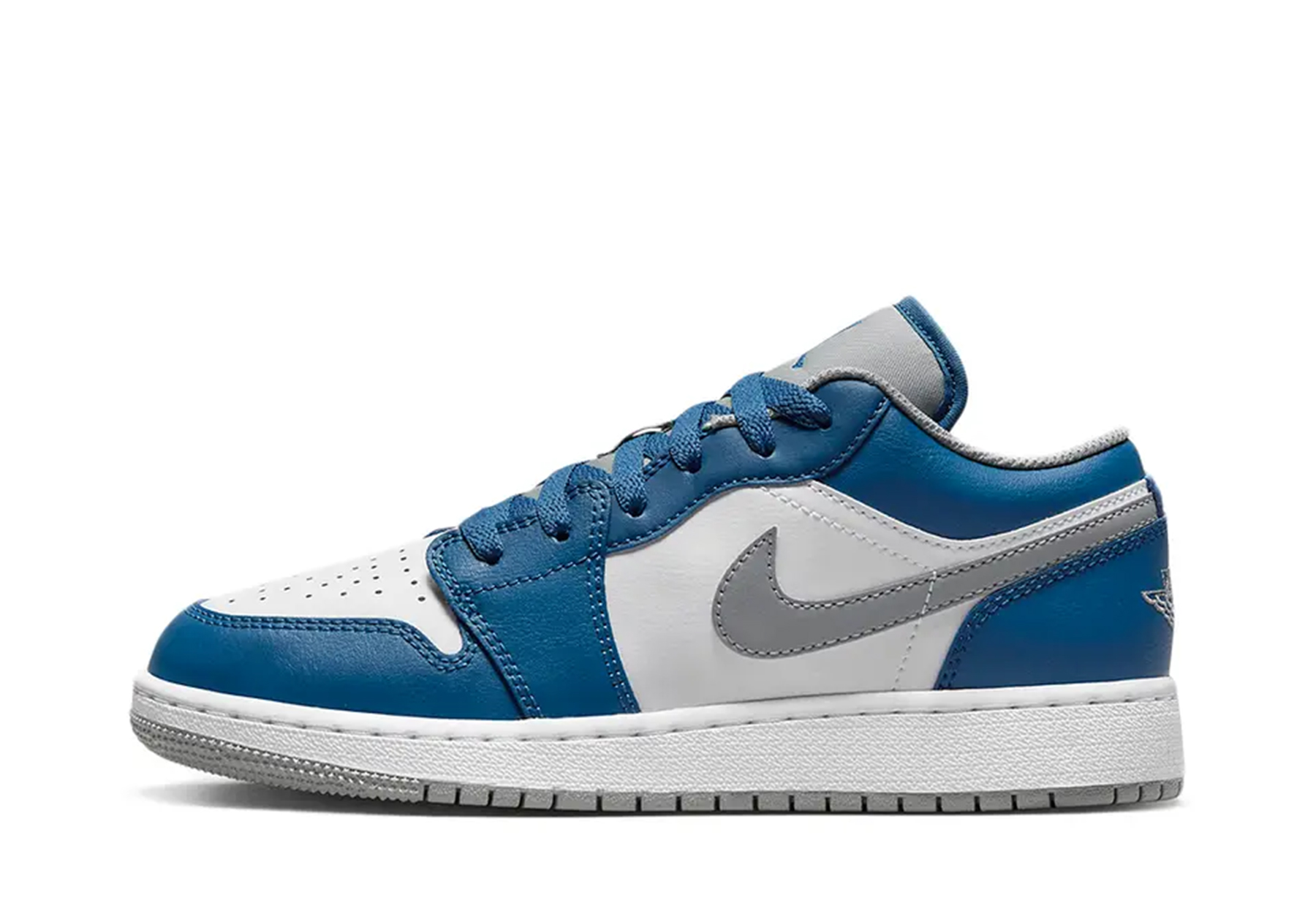 Air Jordan 1 Low GS 'True Blue Cement' (2023) BLUE sneaker – authenticated on KLEKT