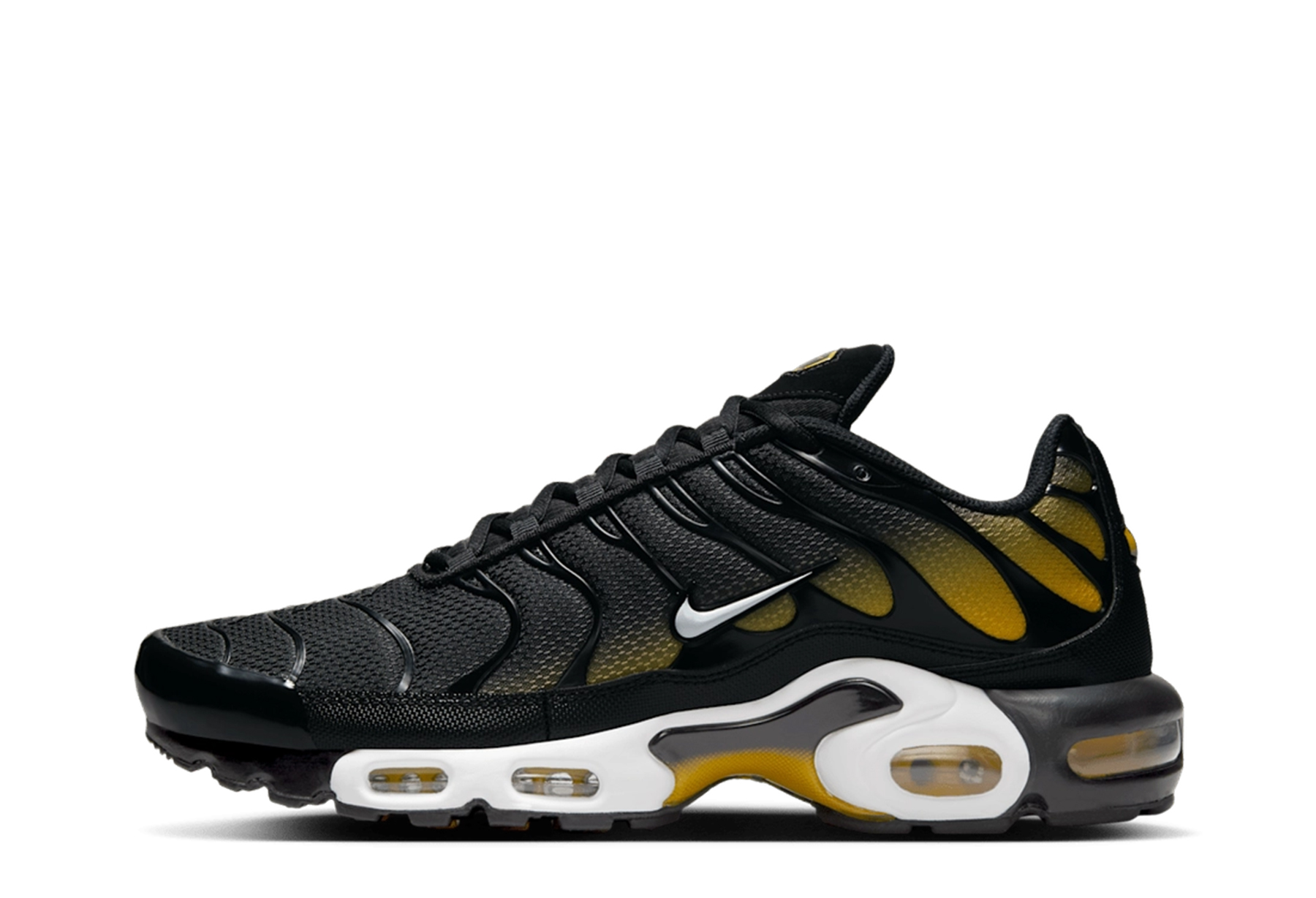 Nike Air Max Plus 'Black & University Gold' (2025) Black/University Gold/White sneaker – authenticated on KLEKT