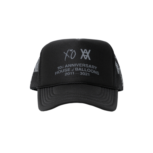 The Weeknd x Daniel Arsham House Of Balloons Anniversary Trucker Hat Black (SS21)