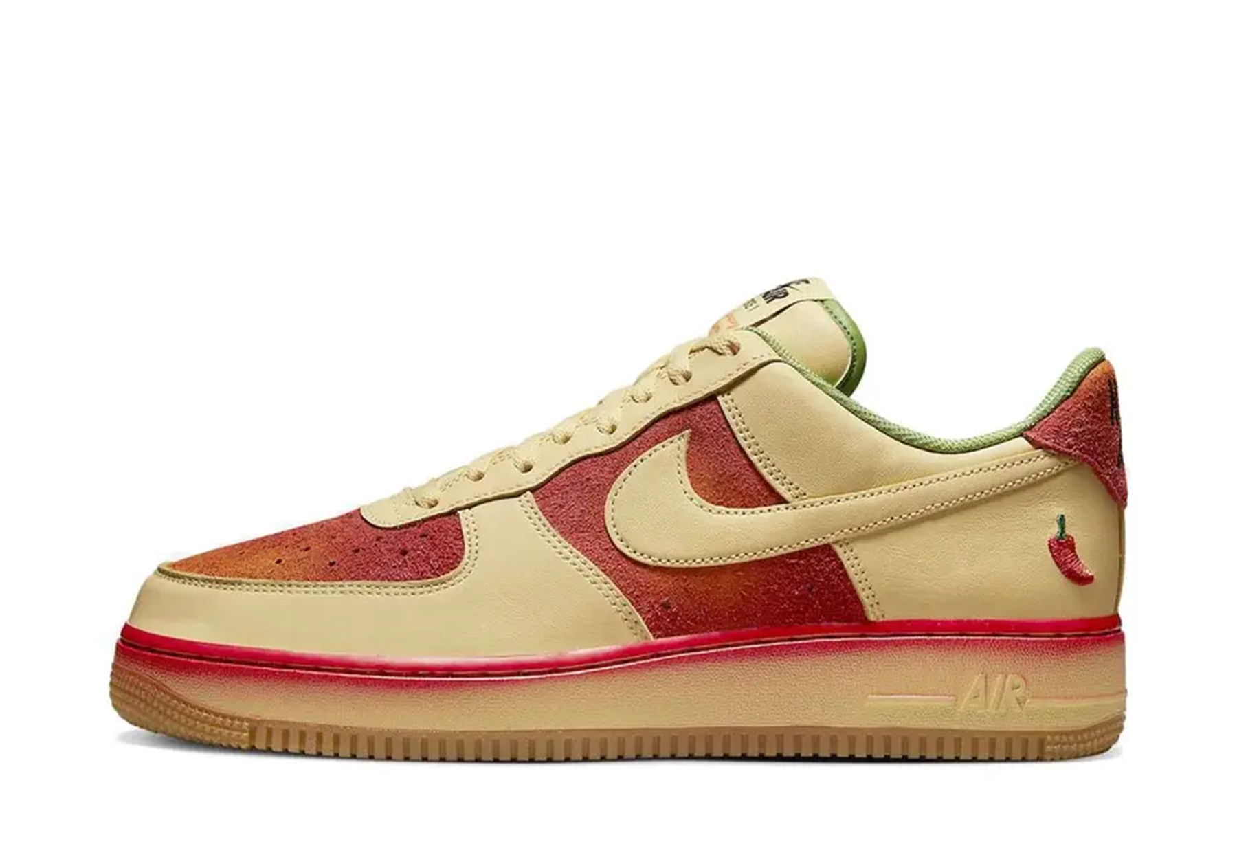 Nike Air Force 1 Low Chilli Pepper (2022) Lemon Wash/University Red sneaker – authenticated on KLEKT