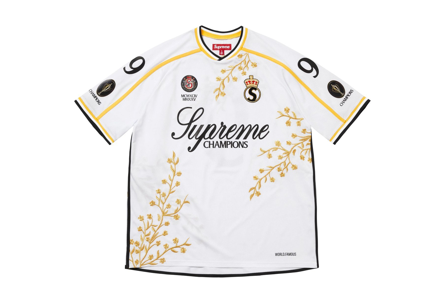 Supreme Floral Soccer Jersey 'White' (FW25) WHITE sneaker – authenticated on KLEKT