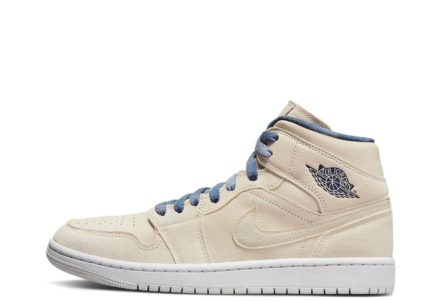 Air Jordan 1 Mid WMNS Sanddrift (2022)  Sanddrift/Midnight Navy/White-Sail sneaker – authenticated on KLEKT