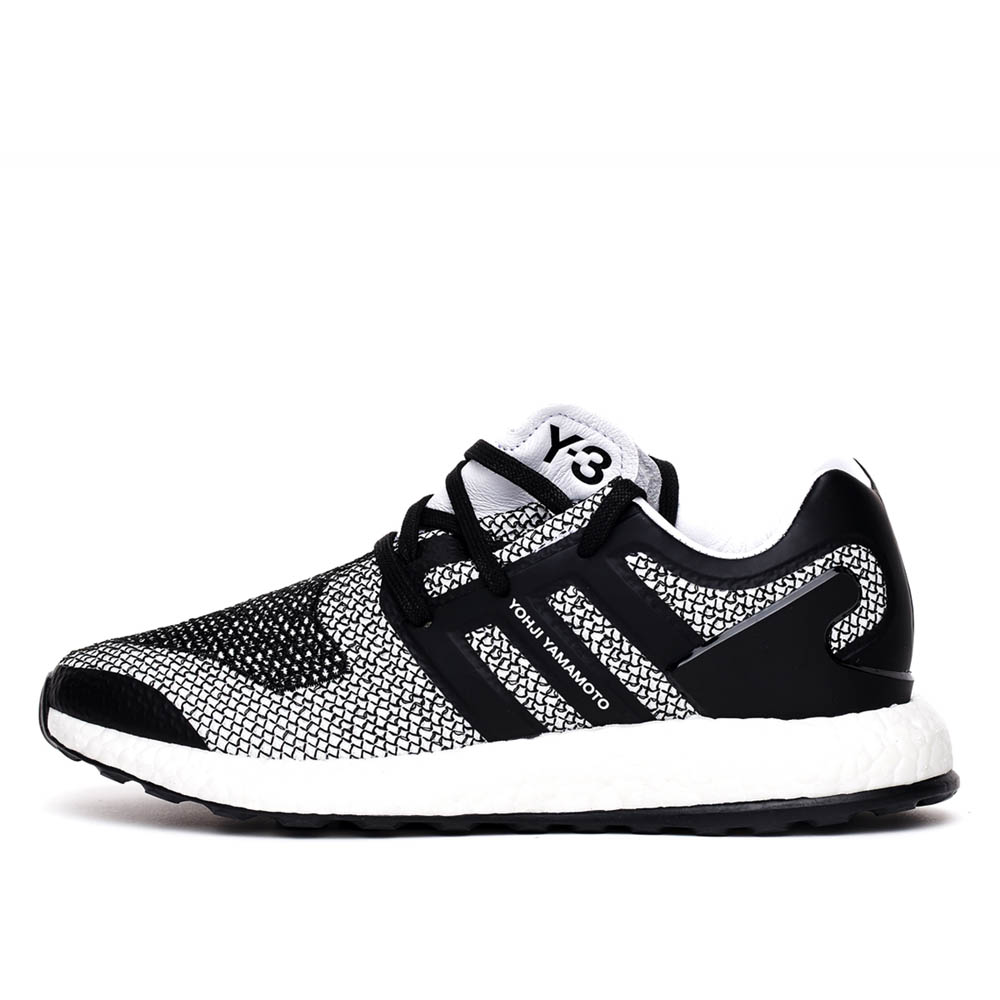 Adidas Y3 Yohji Yamamoto Y-3 Pure Boost Black Grey White Reflective sneaker – authenticated on KLEKT
