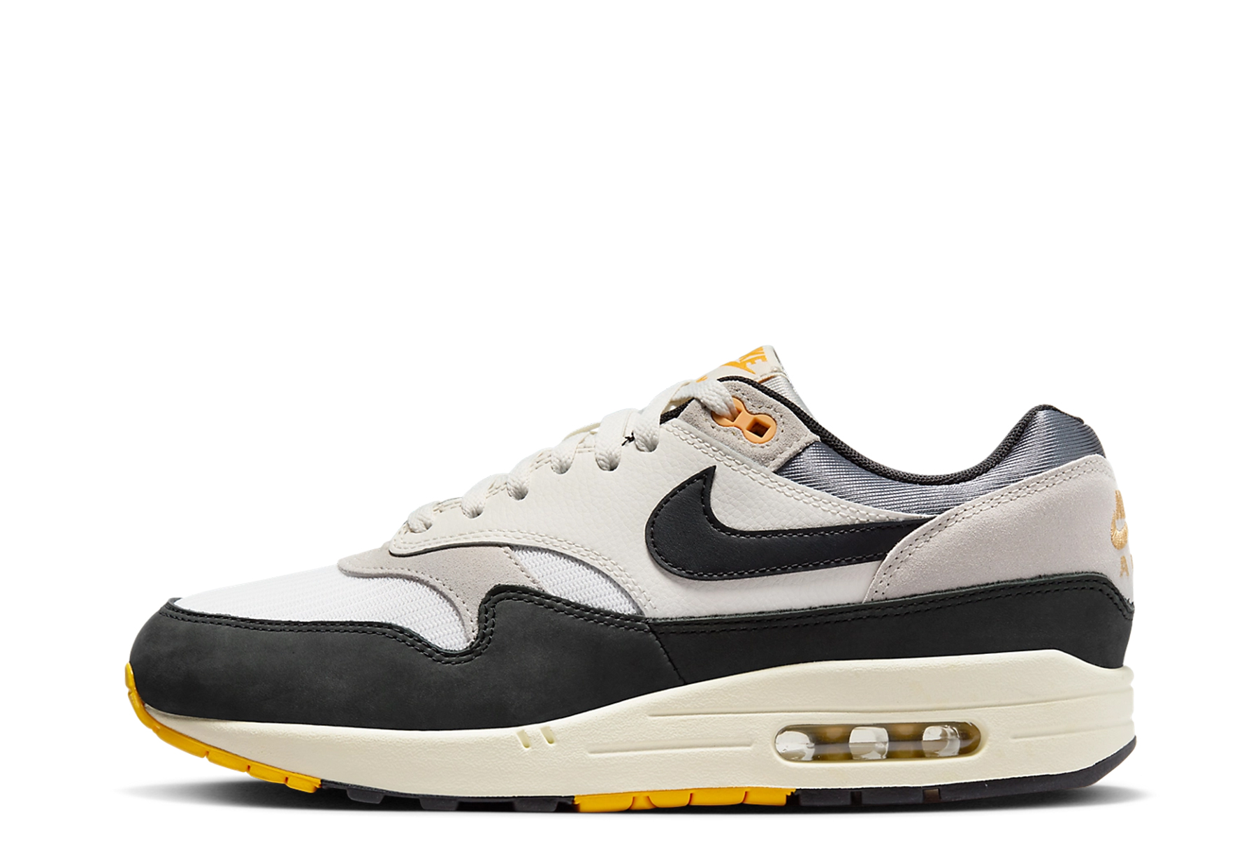 Nike Air Max 1 'Athletic Department' (2023) White/Black Forest/Neutral Grey/Varsity Maize sneaker – authenticated on KLEKT