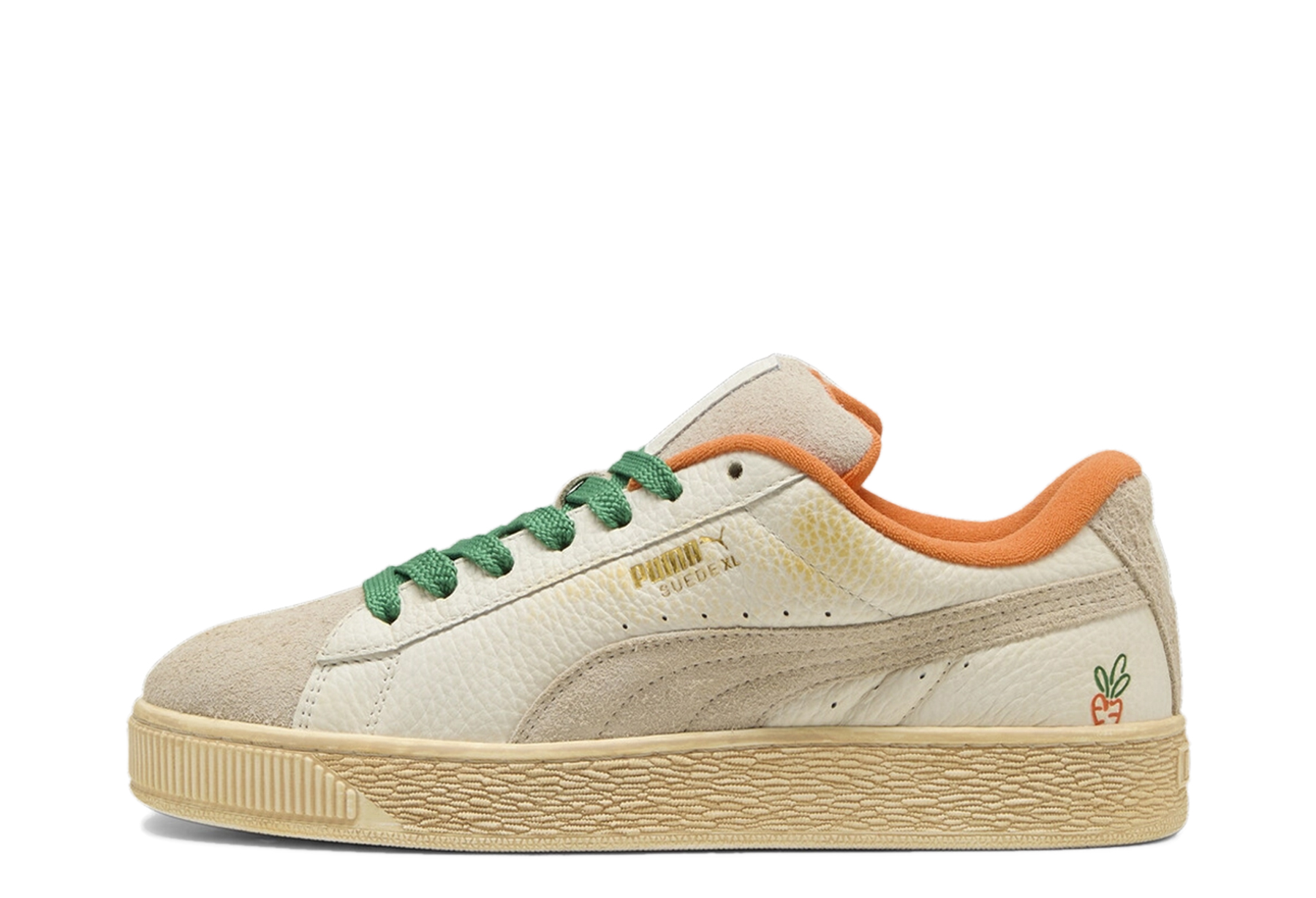 Puma x Carrots Suede XL 'Warm White' (2024) Warm White/Rickie Orange/Archive Green sneaker – authenticated on KLEKT
