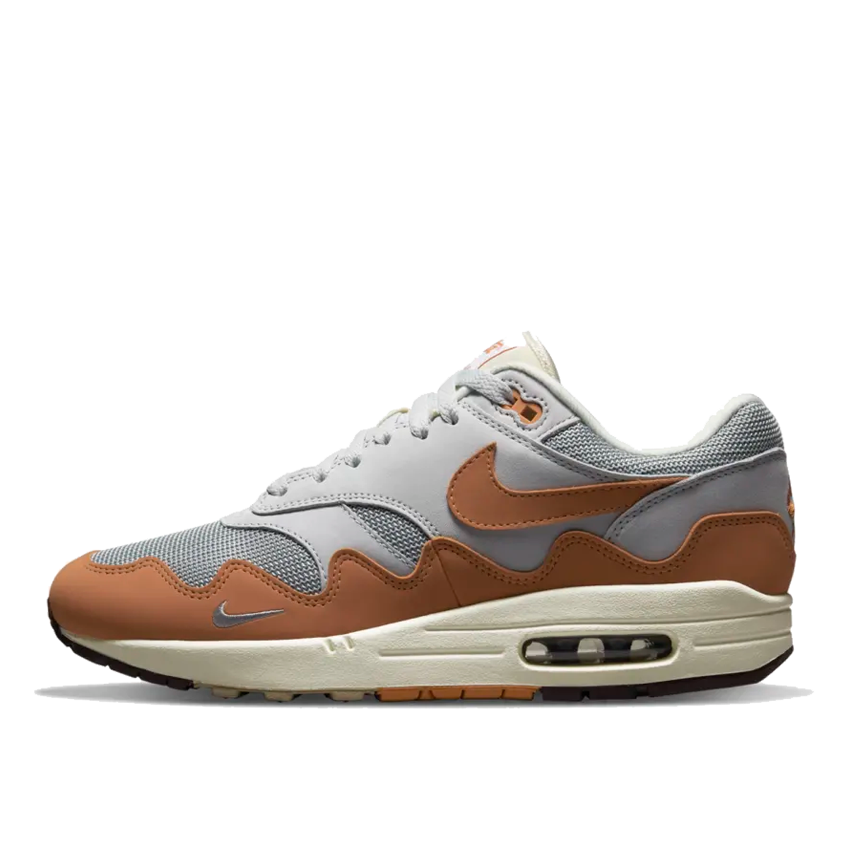 Nike x Patta Air Max 1 'Waves Monarch' (2021) (With Bracelet) METALLIC SILVER/MONARCH-PURE PLATINUM sneaker – authenticated on KLEKT