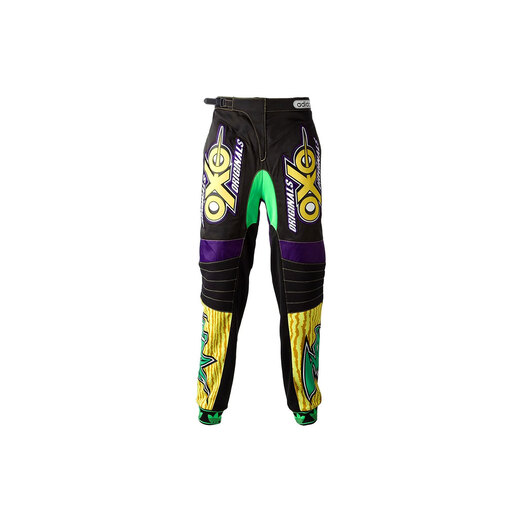 Adidas x Jeremy Scott JS Motor Pant Purple Black Yellow (2015)